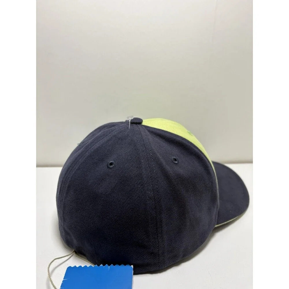 Vintage 2006 Adidas Cap NWT Deadstock Navy Apple Green Fitted 58cm